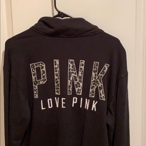PINK half zip sweatshirt